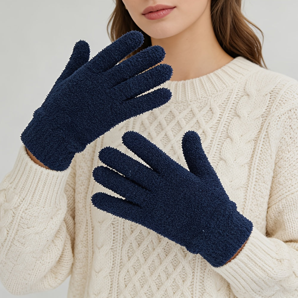 Gants en suédine, gris