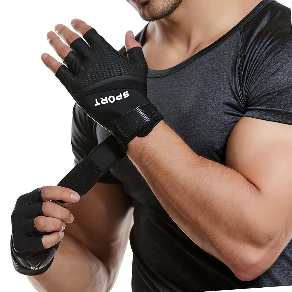 Gants de musculation à paume renforcée en maille