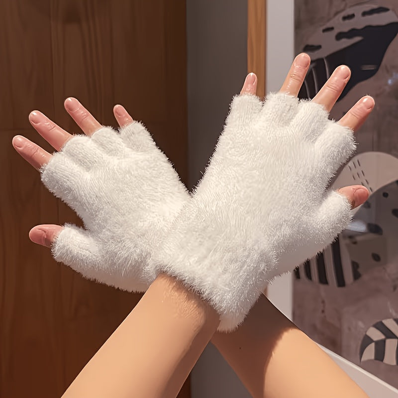 Mitaines en peluche