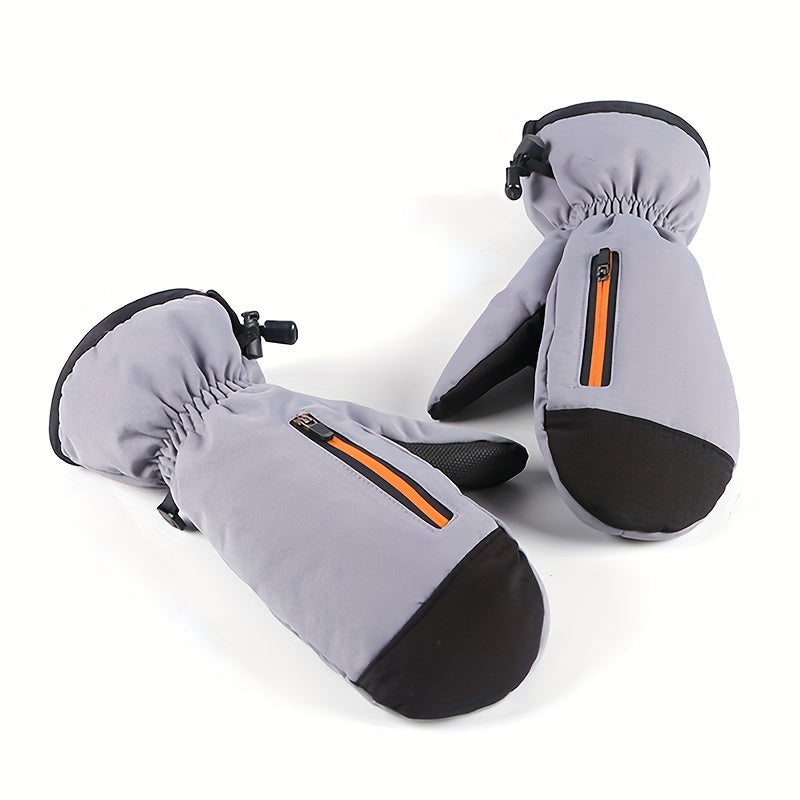 Gants mitaines coupe-vent de ski en maille