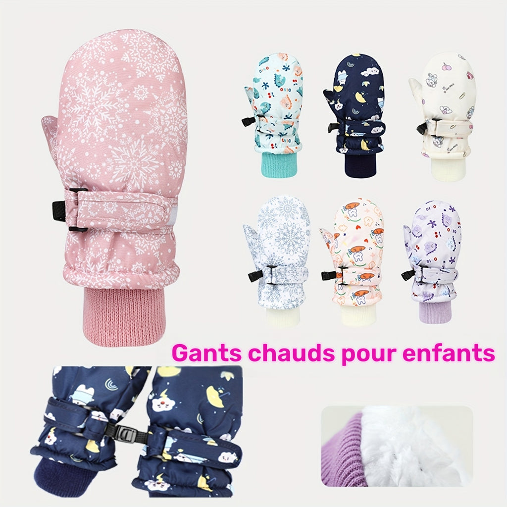 Gants en maille à doublure peluche