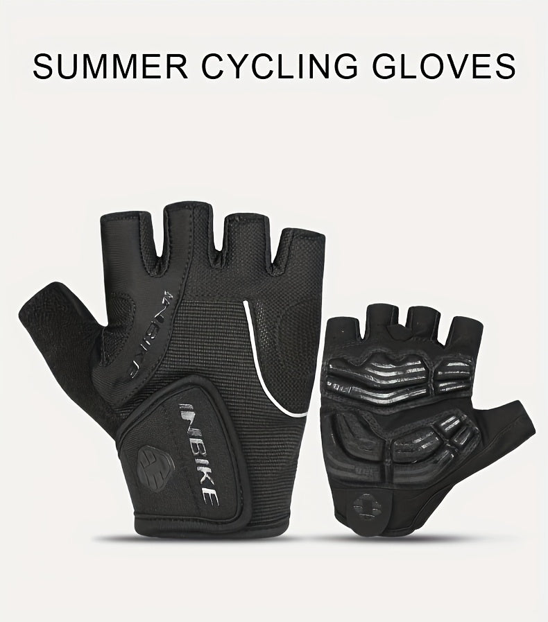 Mitaines de vélo à paume renforcée en simili cuir