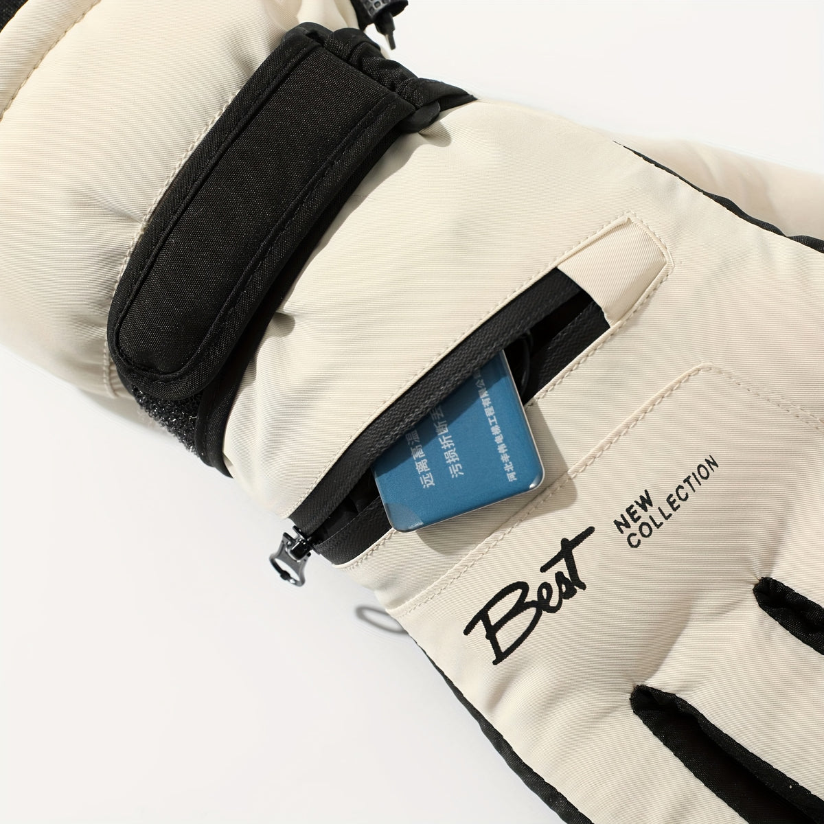 Gants tactiles coupe-vent imperméables en cuir