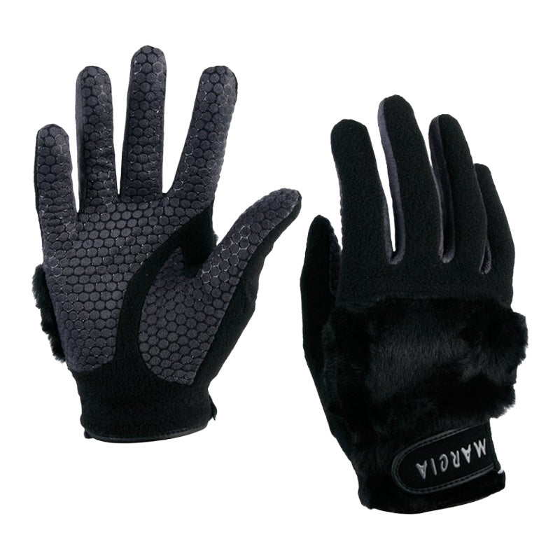 Gants antidérapants doublés en simili cuir
