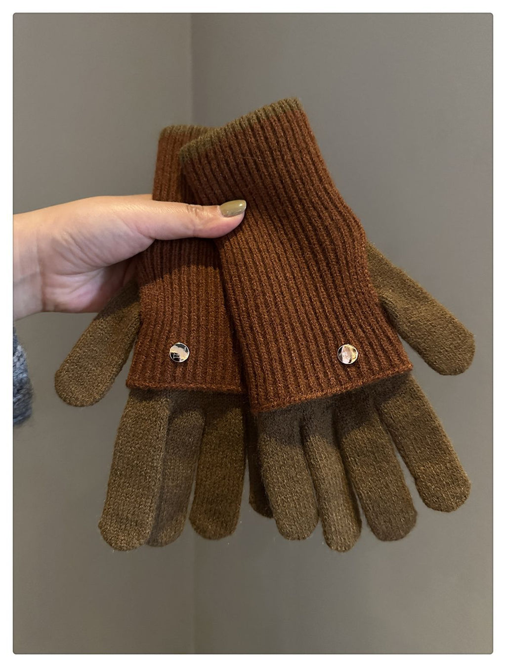Gants sans doigts doublés en laine