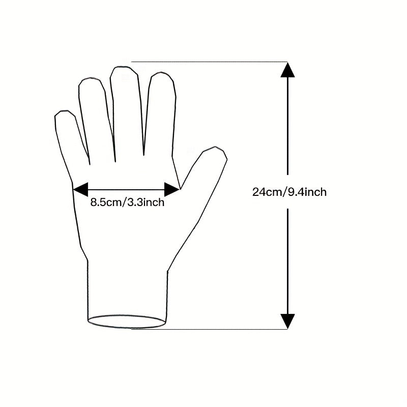 Gants tactiles en maille brodés