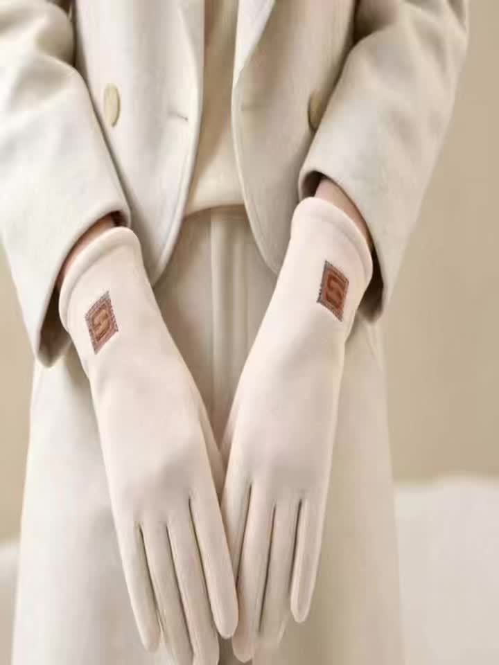 Gants de conduite en maille, noir
