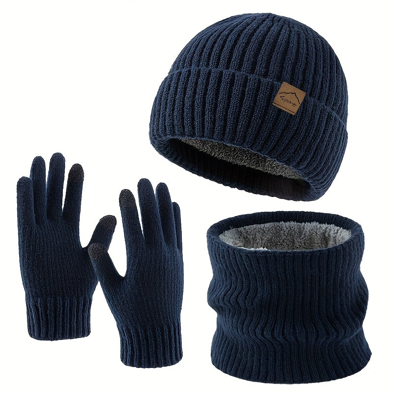 Gants tactiles thermiques en maille — lot de 3 paires, 4 coloris