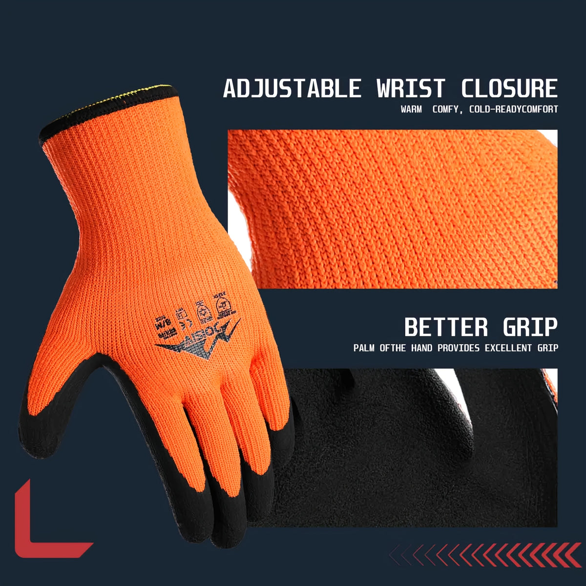 Gants coupe-vent antidérapants