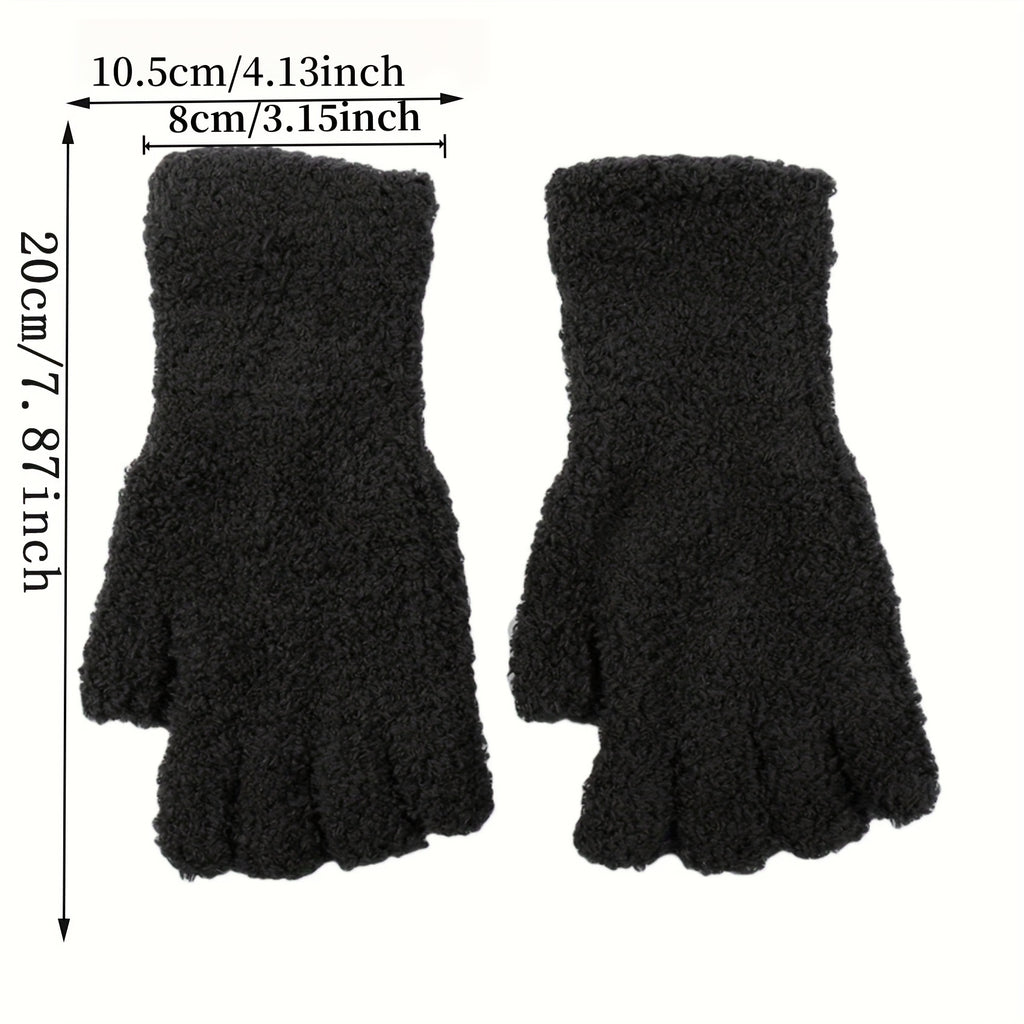 Gants thermiques longs en maille