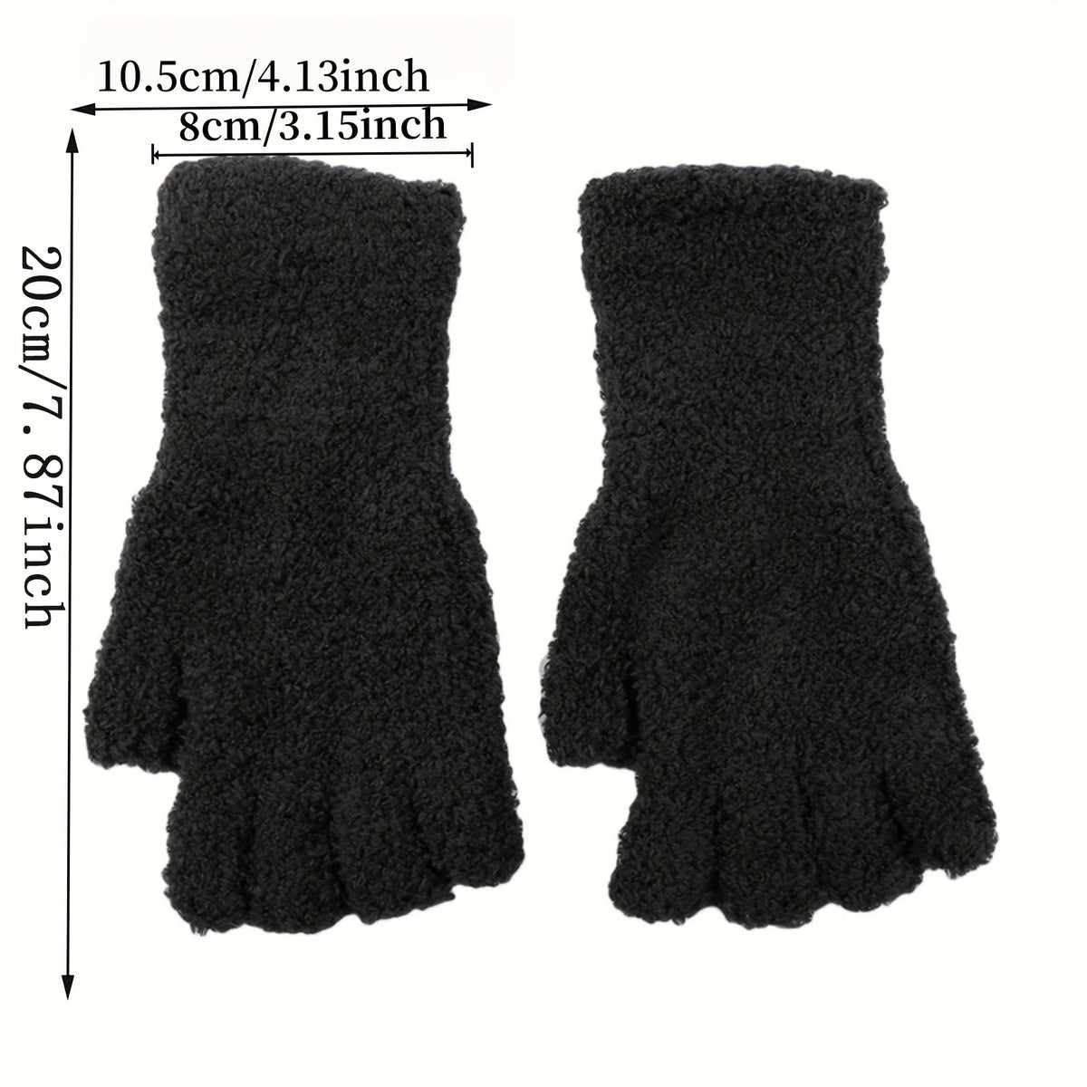 Gants thermiques longs en maille