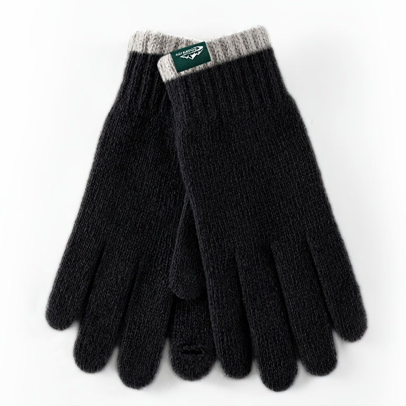 Gants coupe-vent doublés en laine