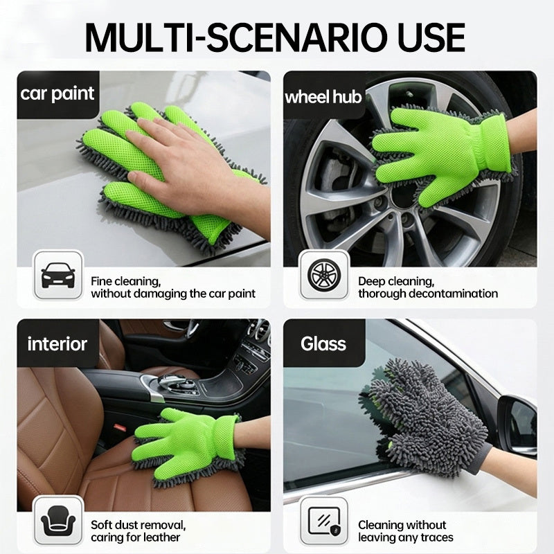 Gants de lavage antidérapants à picots en maille