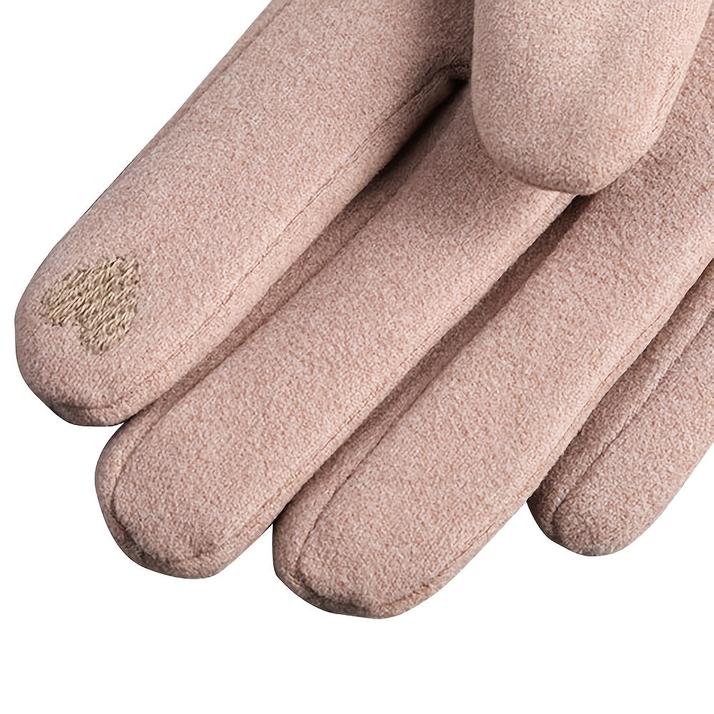 Gants en suédine