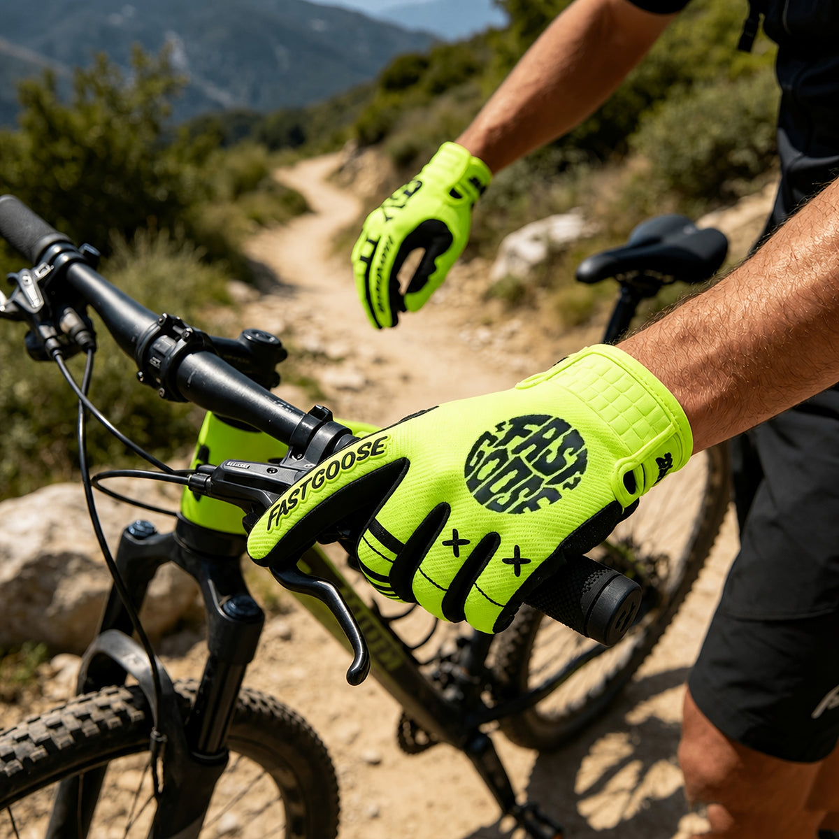 Gants de vélo à paume renforcée