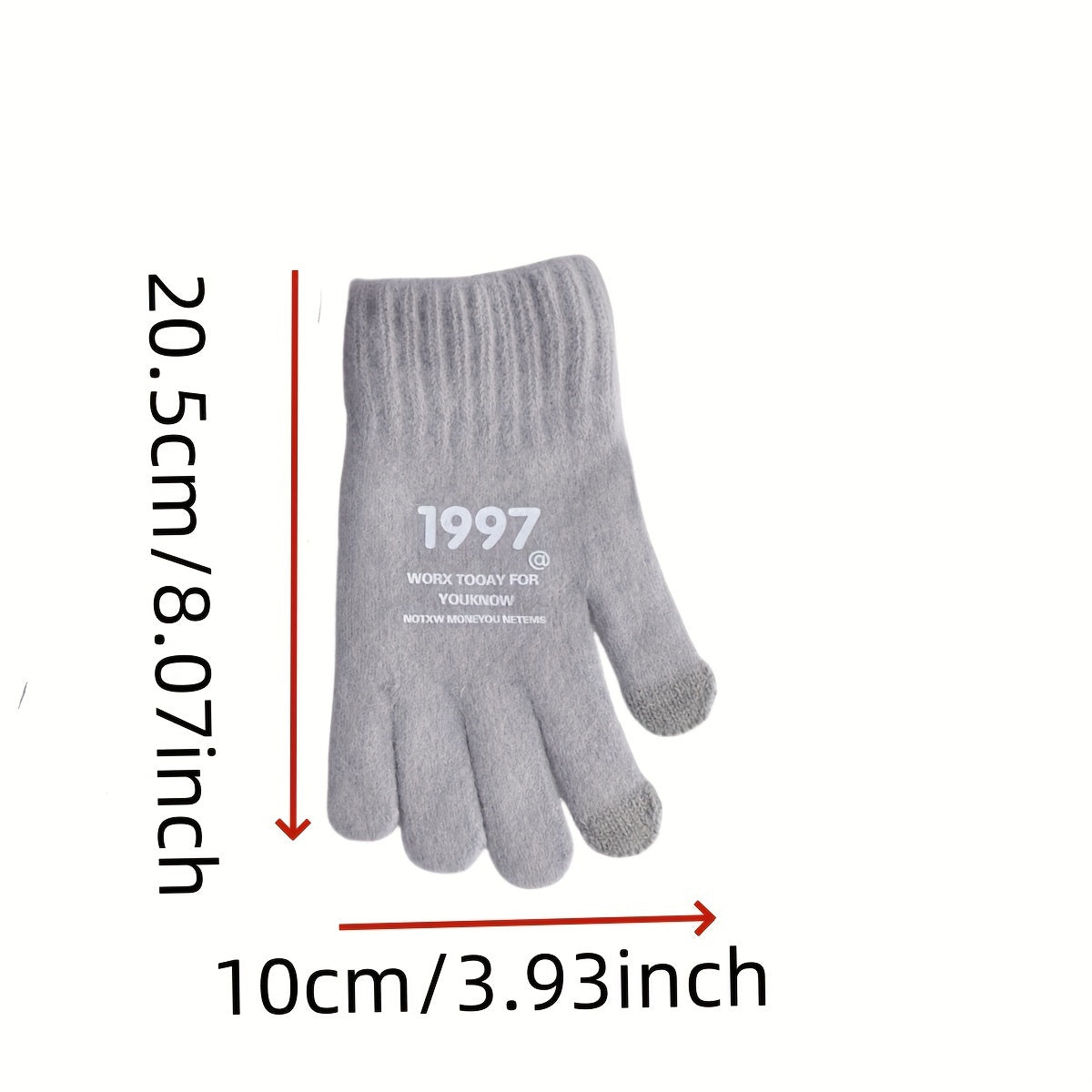 Gants doublés thermiques en maille, 4 coloris (modèle 2)