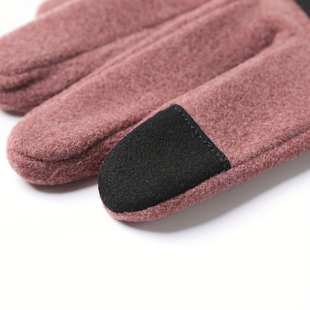 Gants tactiles doublés de ski en maille