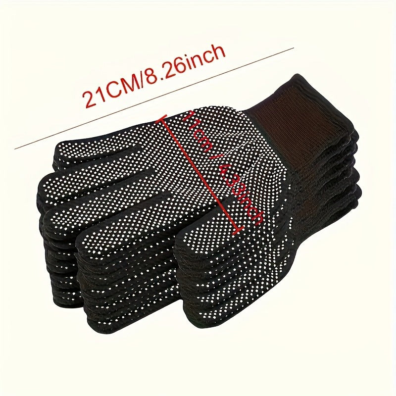 Gants fins de vélo en maille — lot de 5 paires, noir
