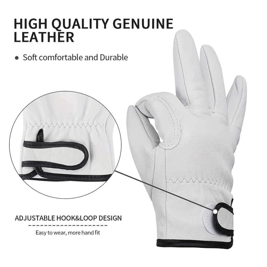 Gants coupe-vent thermiques en cuir