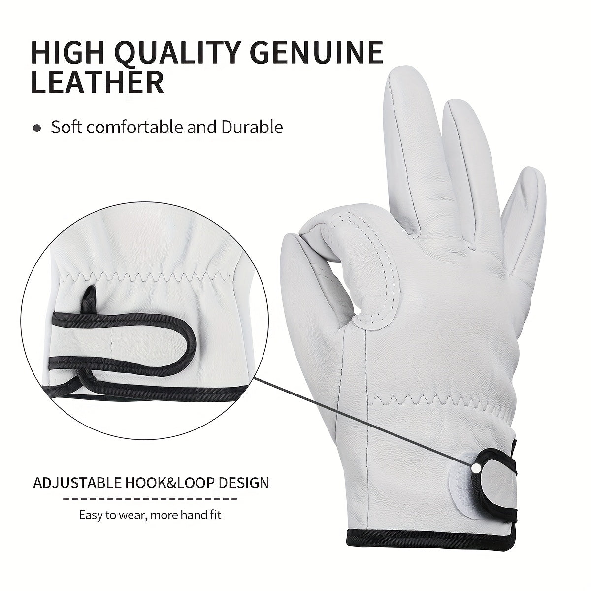 Gants coupe-vent thermiques en cuir