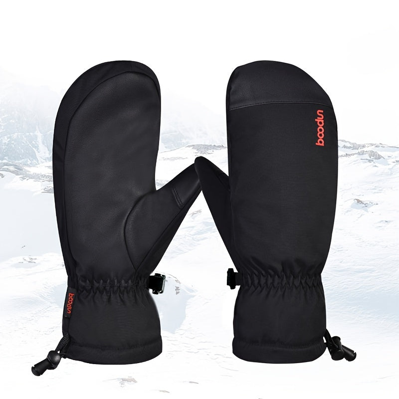 Gants tactiles de ski en maille, gris