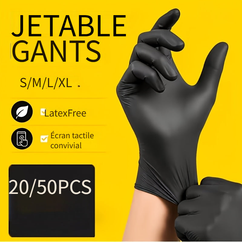 Gants jetables, 4 coloris