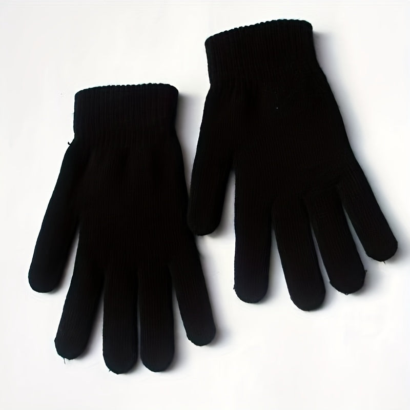Gants thermiques de vélo en maille, bleu, noir, gris, rouge et vert herbe