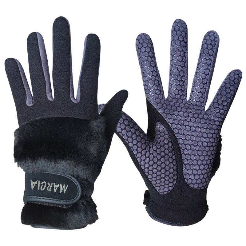 Gants antidérapants doublés en simili cuir