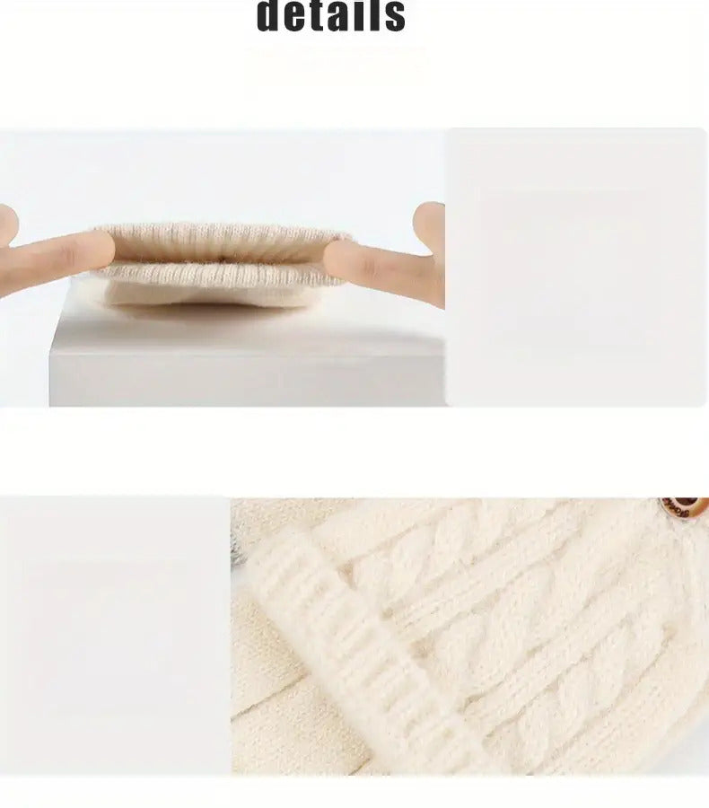 Gants sans doigts doublés en maille