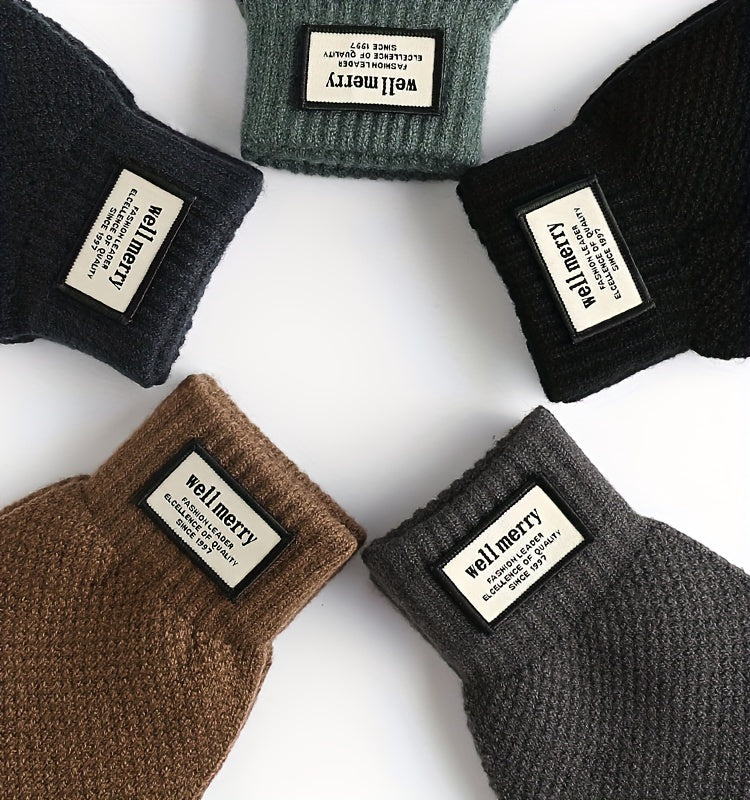 Gants thermiques en maille, 4 coloris, tactile