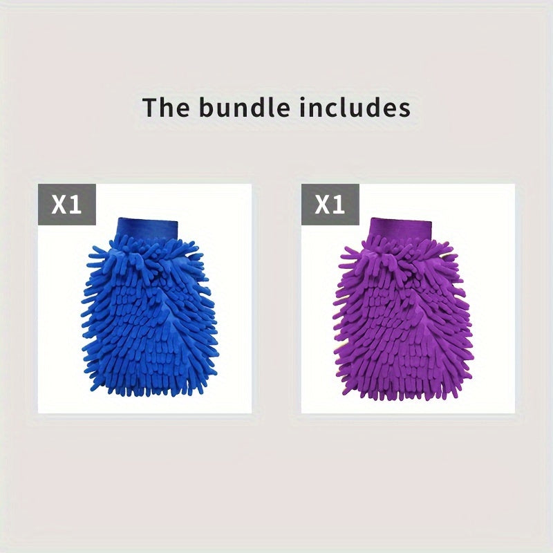 (bleu Et Violet) 2 Pièces