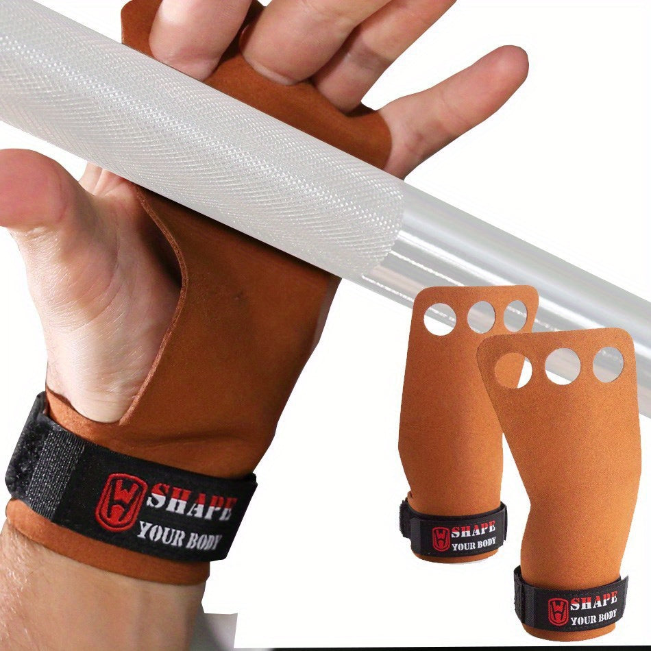 Gants de musculation à sangle de poignet en cuir