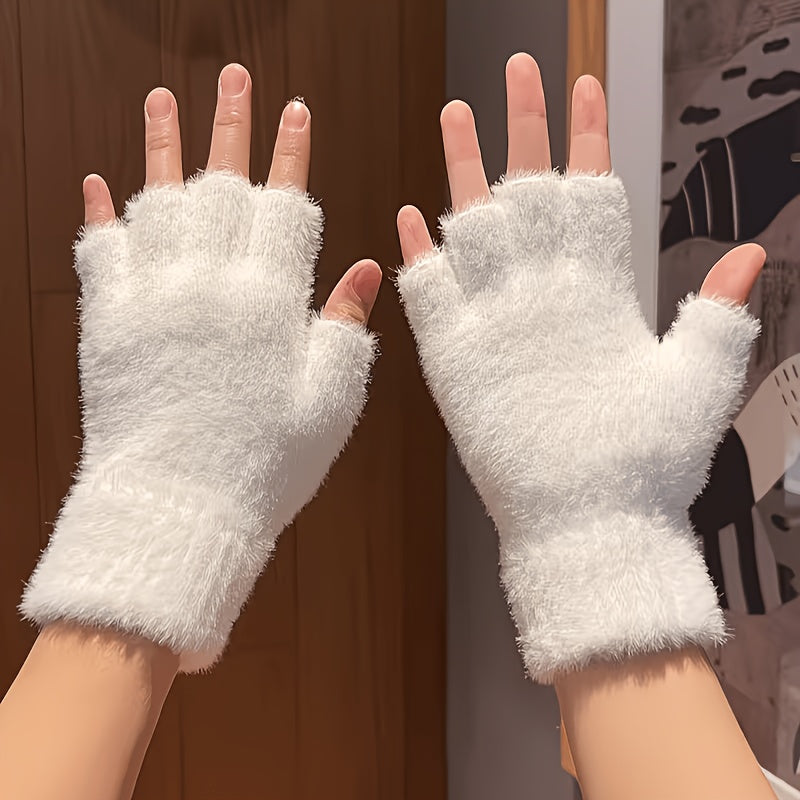 Mitaines en peluche