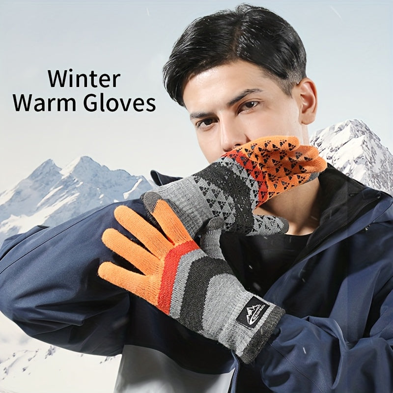 Gants tactiles antidérapants doublés en maille, 2 coloris
