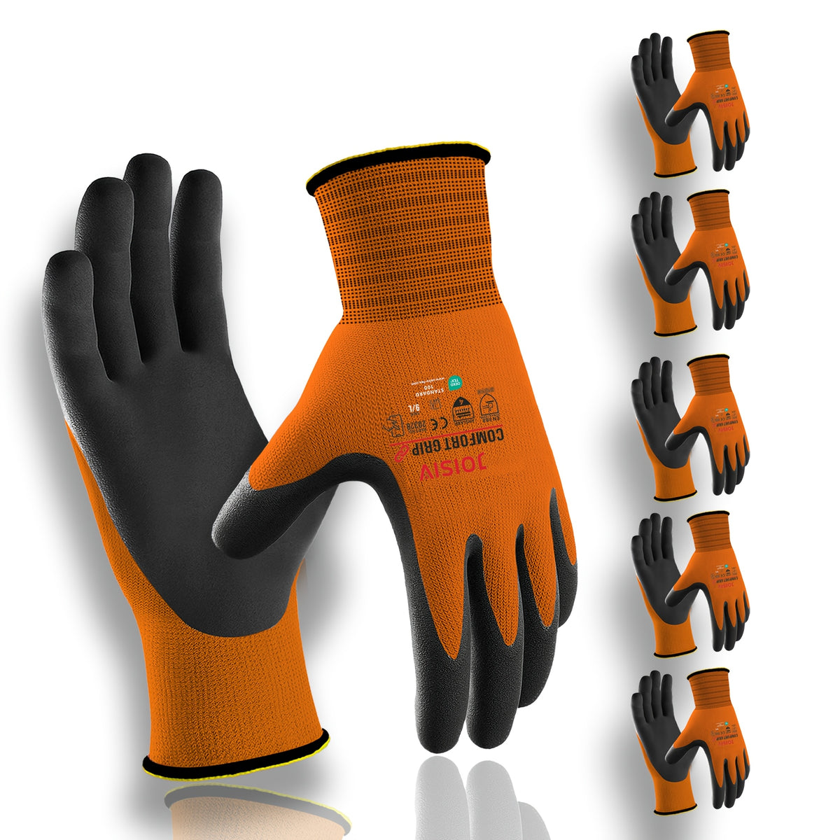 Orange (12PCS/6 paires) / L
