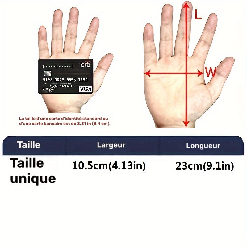 Gants tactiles en maille (modèle 2)