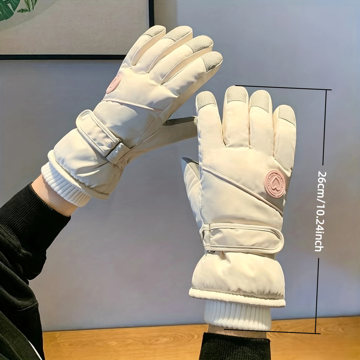 Gants tactiles coupe-vent en maille — lot de 2 paires