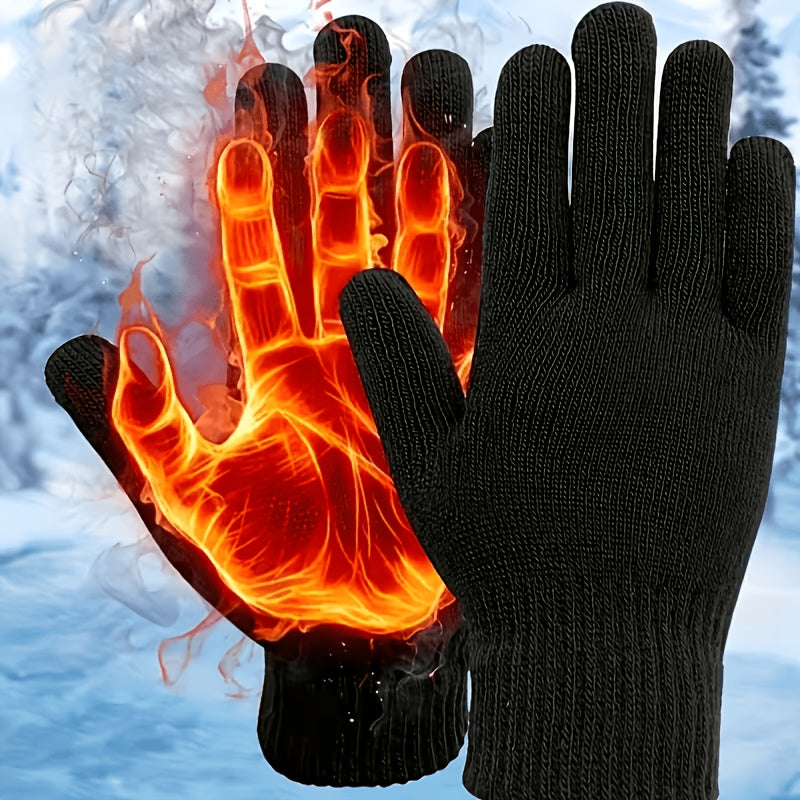 Gants thermiques de ski en maille