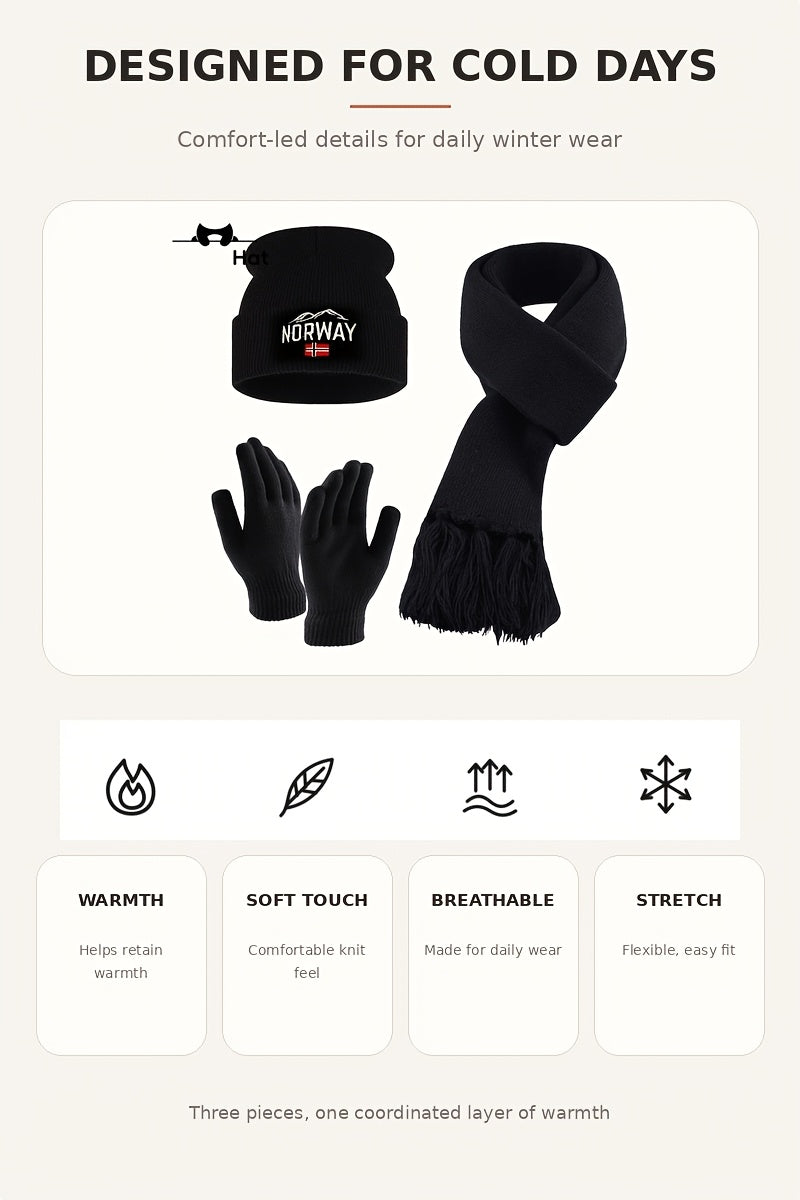 Gants coupe-vent thermiques en maille — lot de 3 paires, 5 coloris