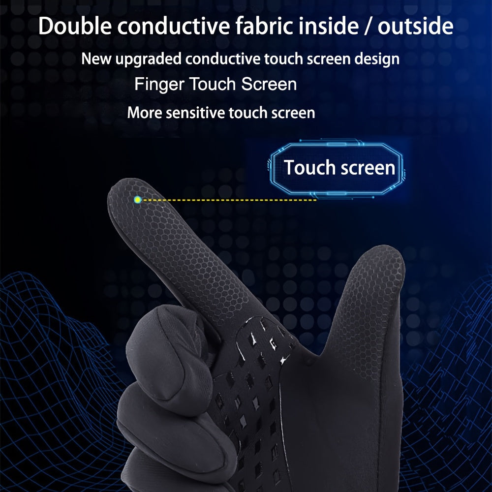 Gants antidérapants de vélo en simili cuir