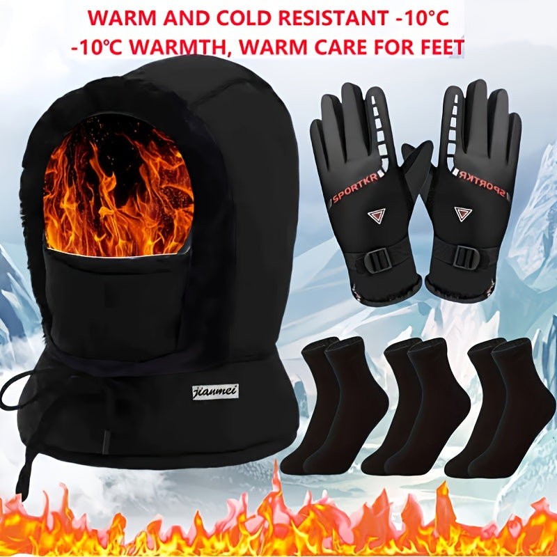 Gants coupe-vent thermiques — lot de 3 paires