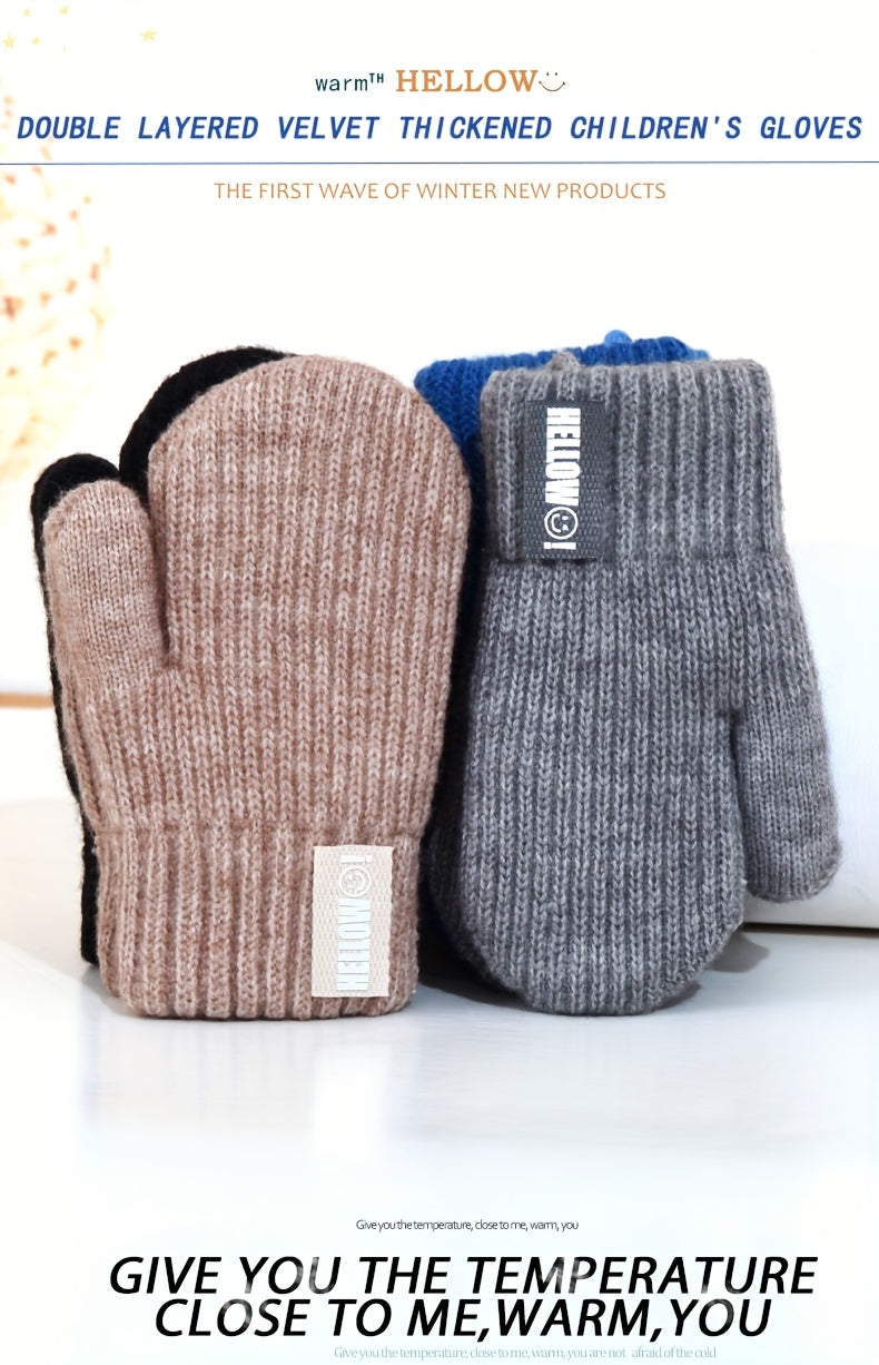Gants doublés thermiques en laine