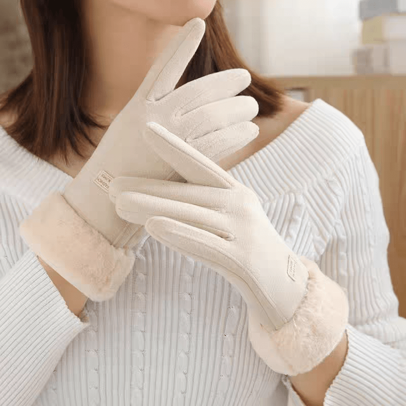 Gants doublés thermiques en maille — lot de 4 paires