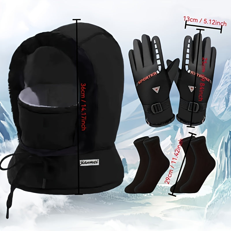 Gants coupe-vent thermiques — lot de 3 paires