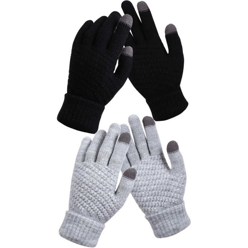 Gants tactiles thermiques de conduite en maille, 2 coloris