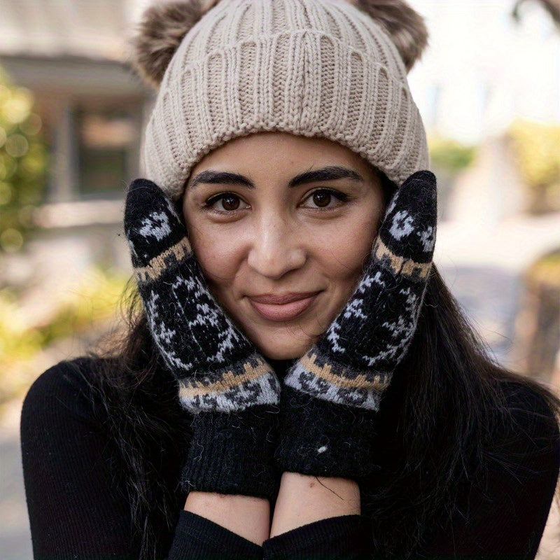Gants mitaines en laine