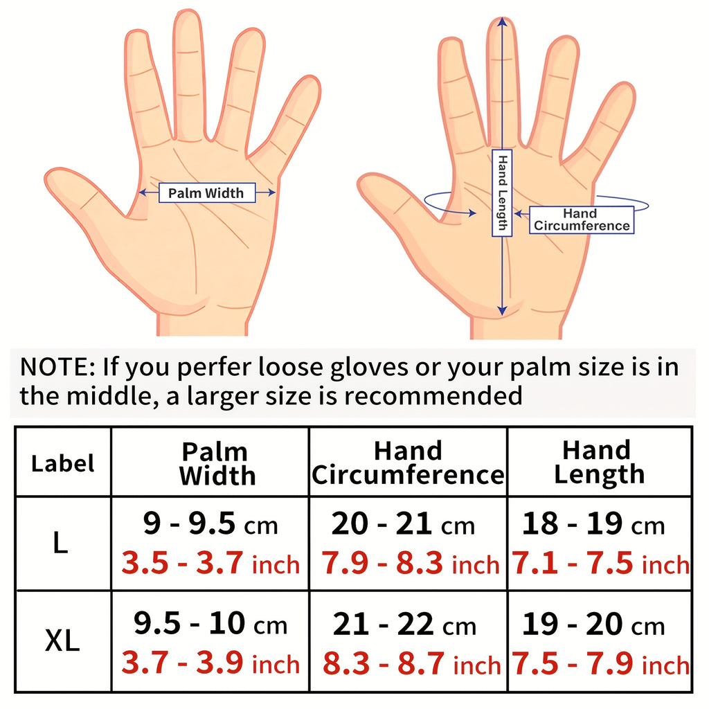 Gants de ski tactiles, du S au XL