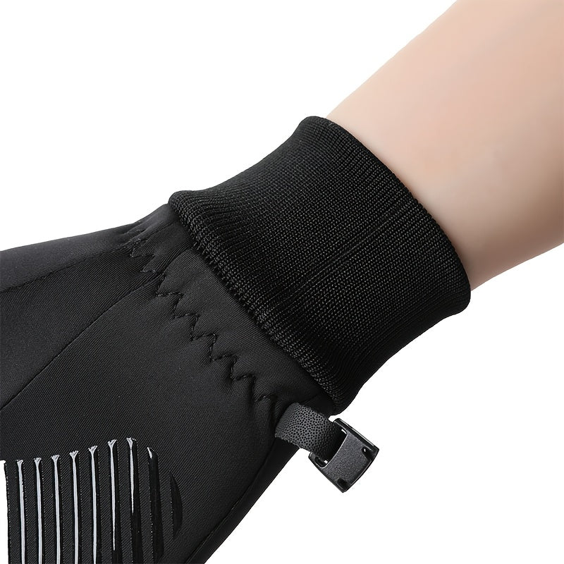Gants tactiles à manchette longue en softshell