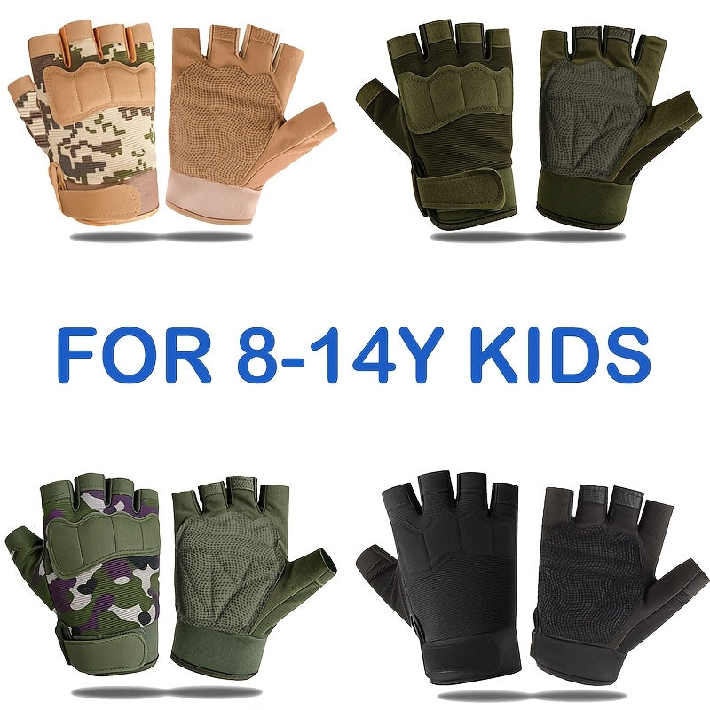 Gants de vélo pour enfant, du S au L, camouflage