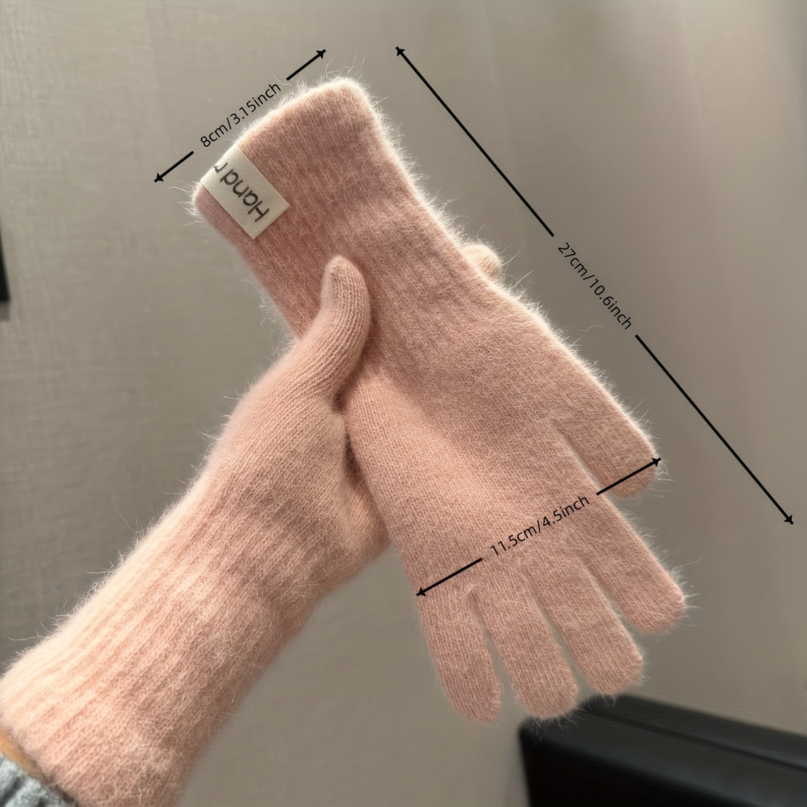 Gants doublés thermiques en maille